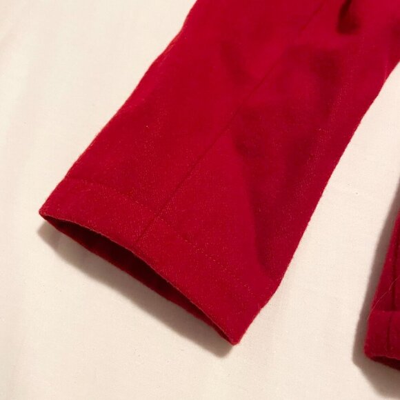 Tommy Hilfiger Red Woold Blend Peacoat Jacket Womens Large - Picture 16 of 16